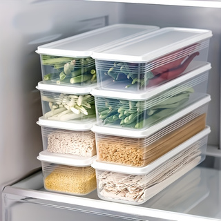 Meal Prep Eggs - 3-teiliges Stapelbares Plastik-Aufbewahrungsset mit Deckeln, Wiederverwendbare