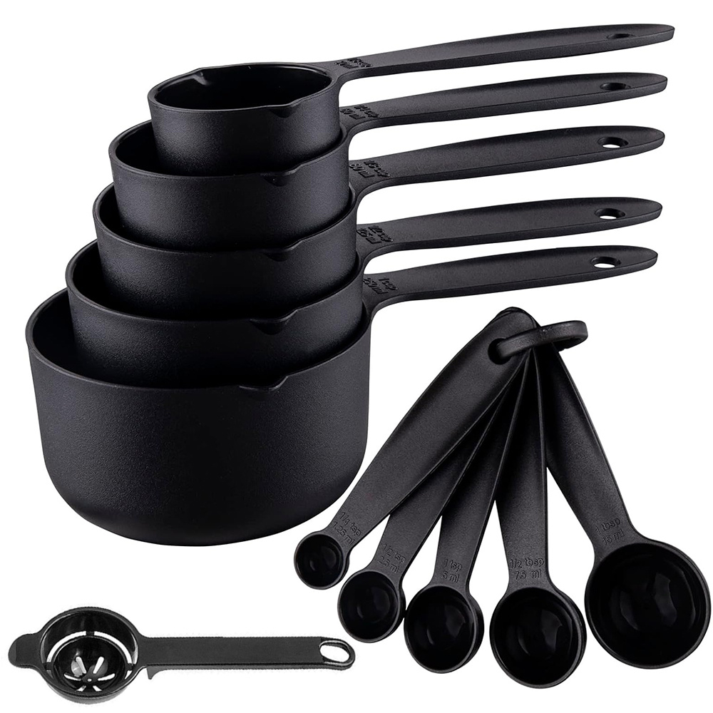 Meal Prep Eggs - 11-teiliges Set aus Kunststoff-Messbechern und Eigelb-Separator,