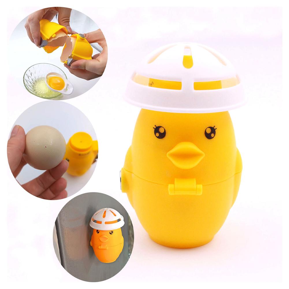 Meal Prep Eggs - 4-in-1 Küchenwerkzeug: Eieröffner, Eigelbtrenner, Schalenstecher, magnetische