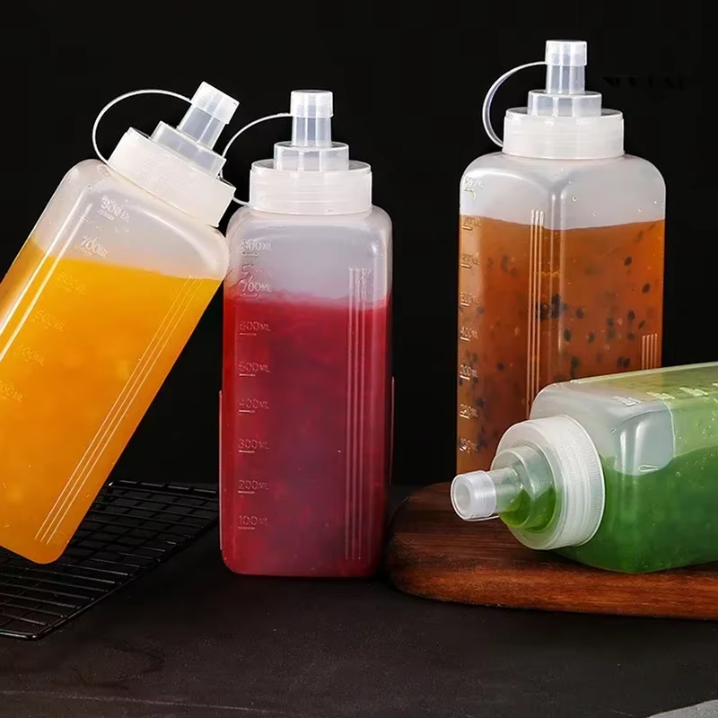 Sauce Squeeze Bottle - Großvolumige Plastik-Quetschflasche für Saucen Multifunktionaler Spender