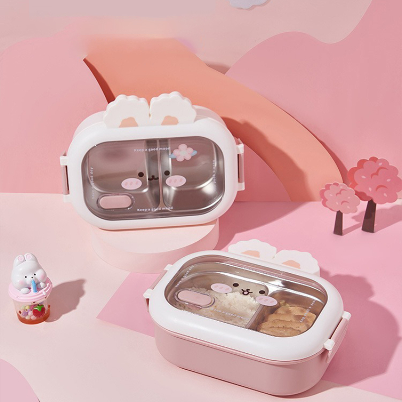 Stainless Bento Box - Tragbare Lunchbox aus Edelstahl mit großer