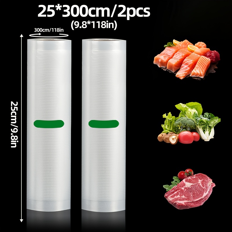 Meal Prep Dinners - 2er-Pack 3M Vakuumierfolienrollen: BPA-frei, in verschiedenen