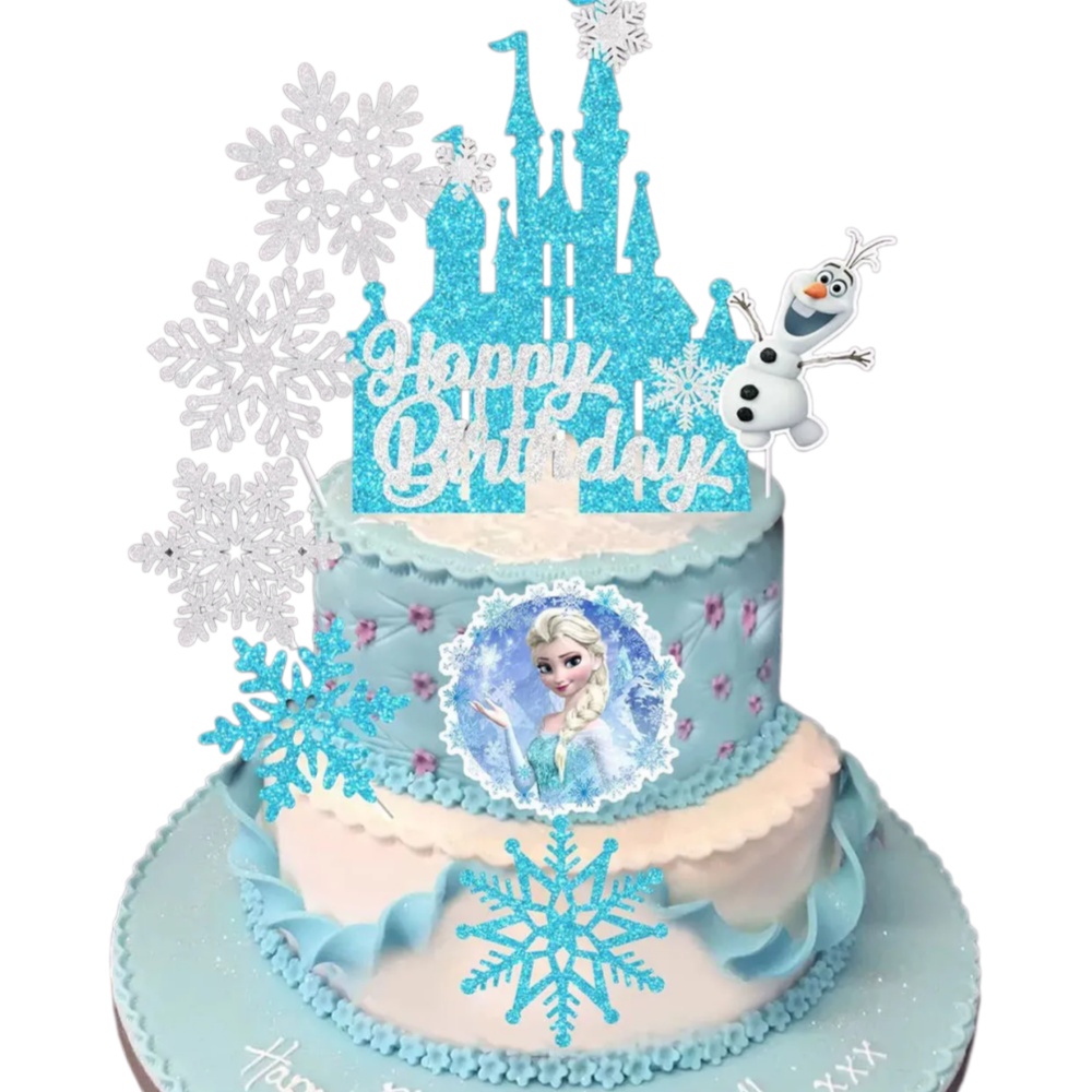 Meal Prep Frozen - 2026 8-teiliges F-r-o-z-e-n Kuchendekorations-Set, Ideal für