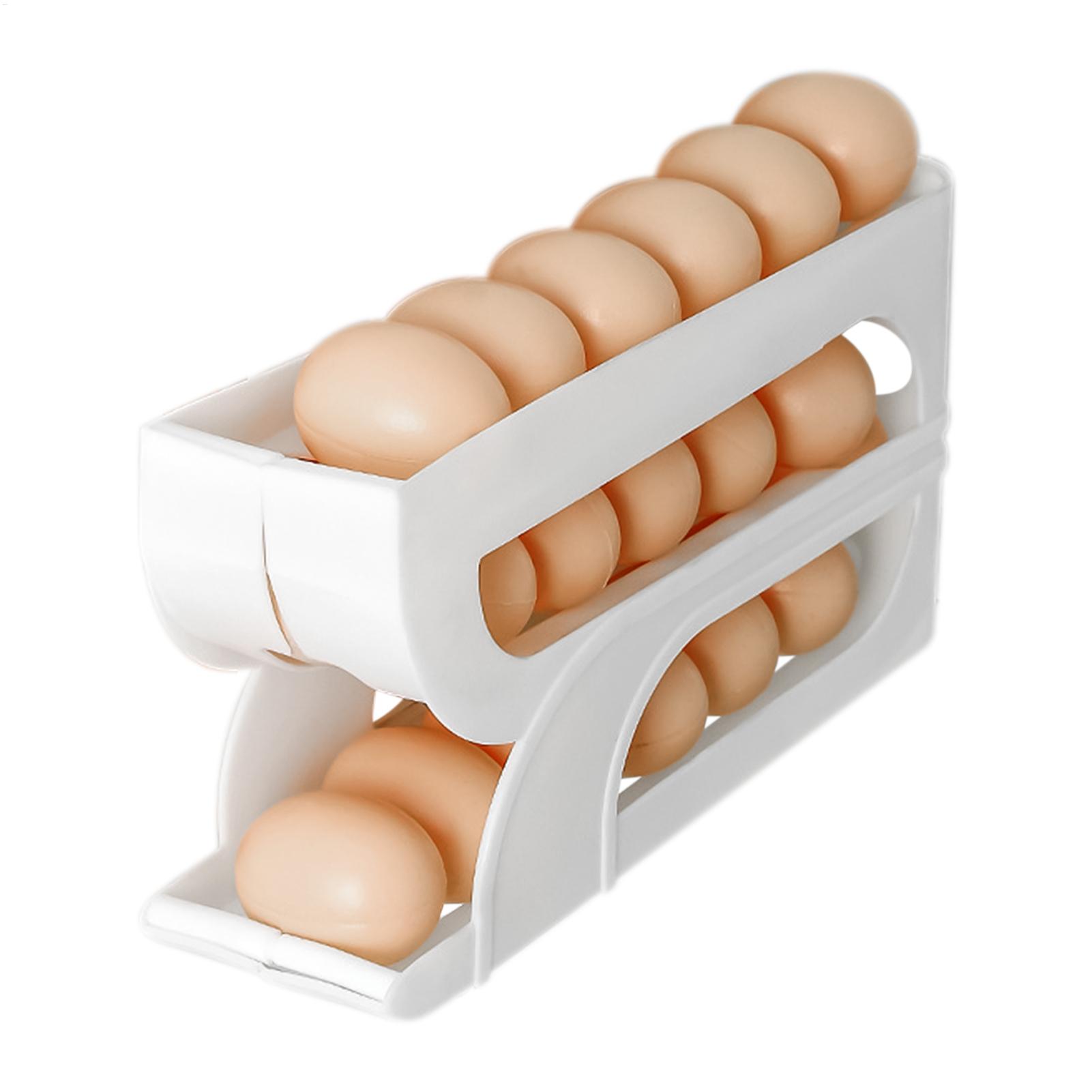 Meal Prep Dinners - Eierhalter für Kühlschrank 3-stufiger Automatischer Rollender