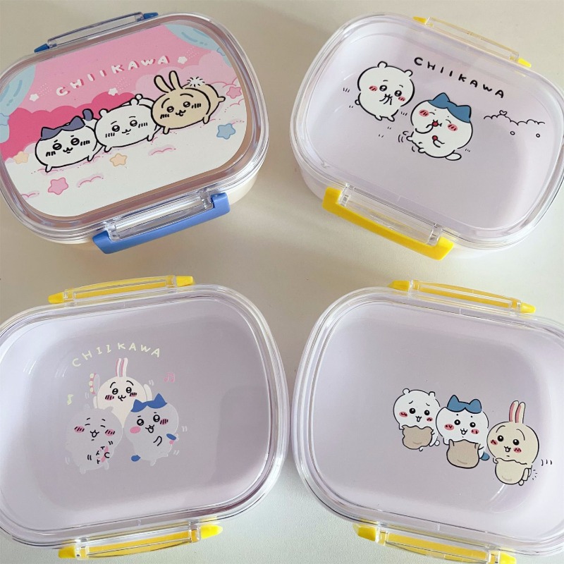Meal Prep In Japan - Heißer Chiikawa tragbarer Lunchbox-Behälter, mikrowellengeeignet, auslaufsicher,