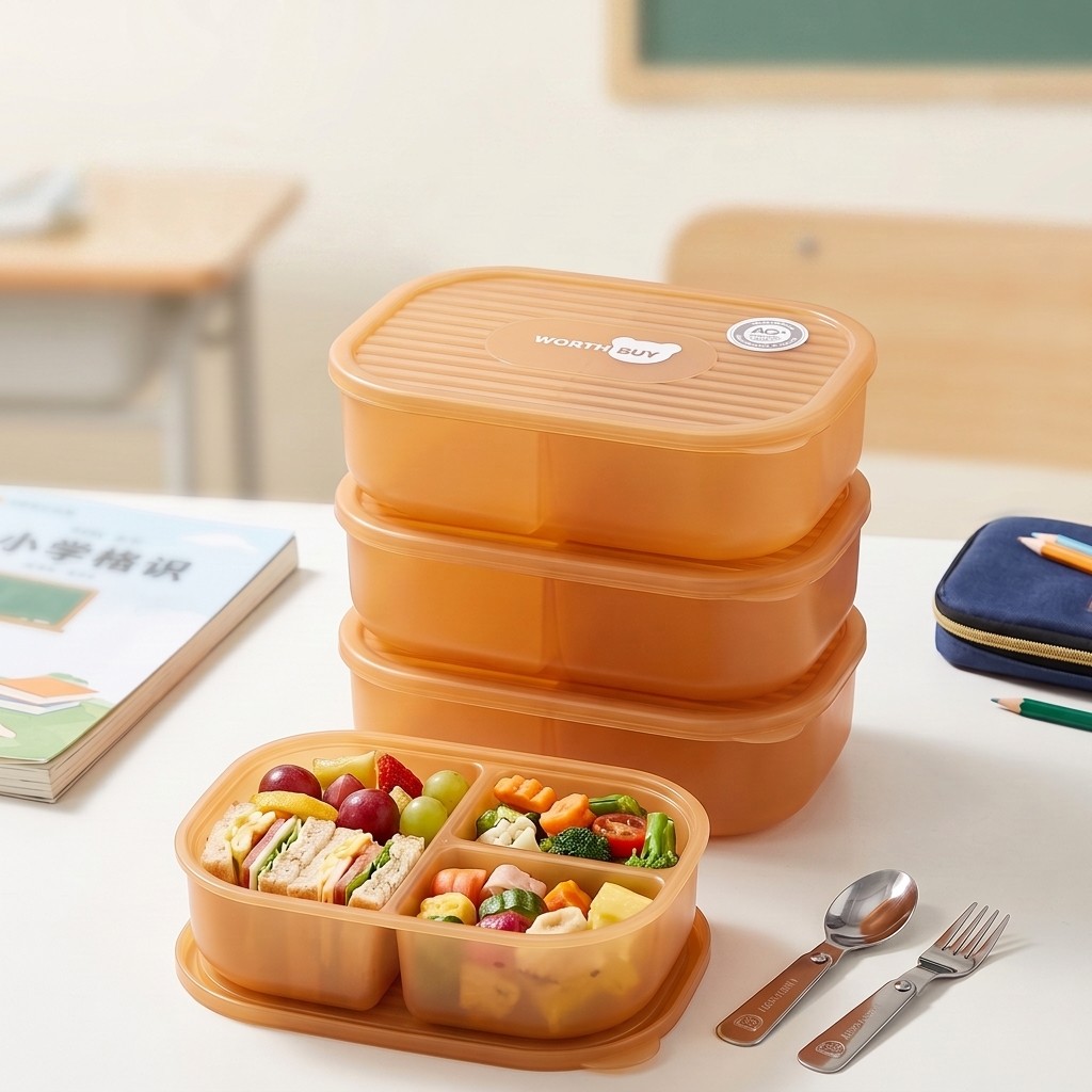 Meal Prep Japanese - Japanische Plastik-Bento-Box für Kinder und Erwachsene,