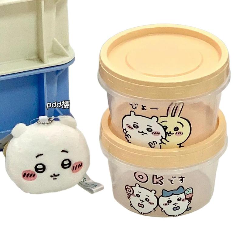 Meal Prep In Japan - Chiikawa Runder Lebensmittelbehälter Niedliche Cartoon-Lunchbox Tragbare