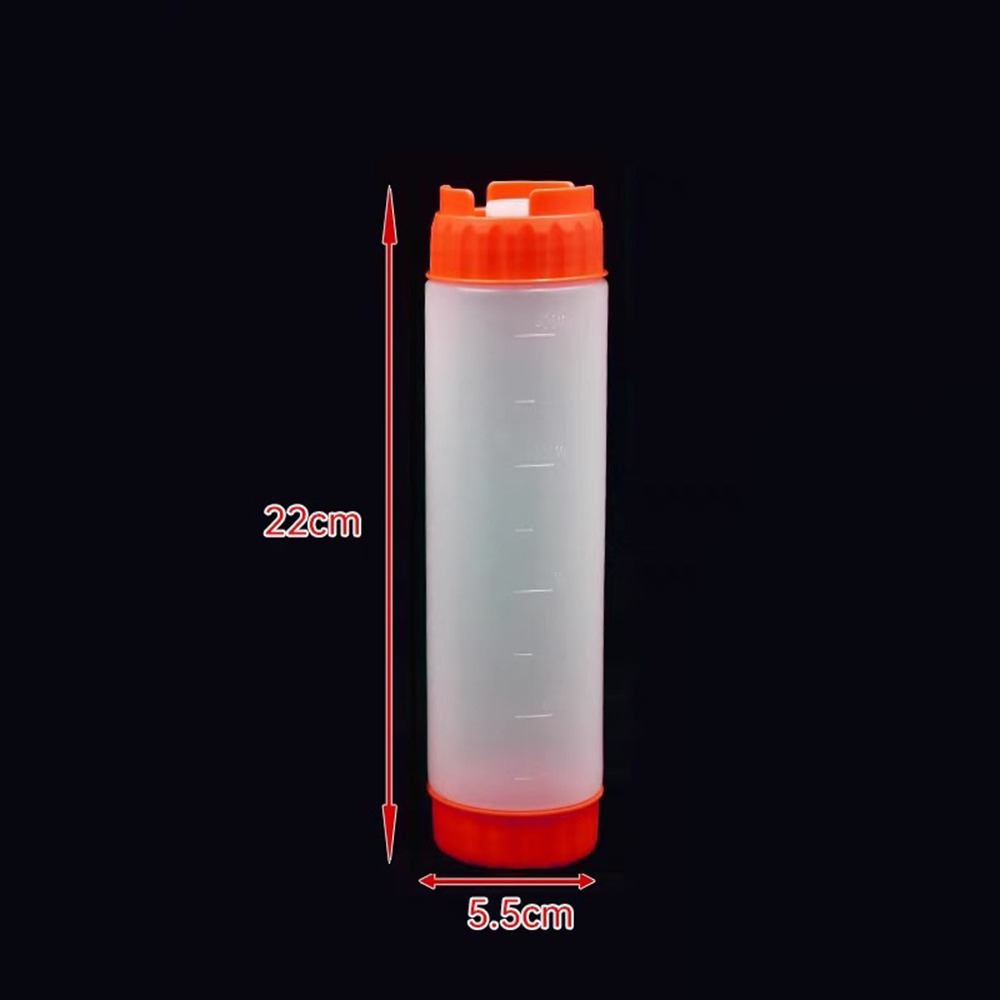 Sauce Squeeze Bottle - Doppelkopf-Quetschflasche für Saucen, 16oz, 20oz, 24oz,