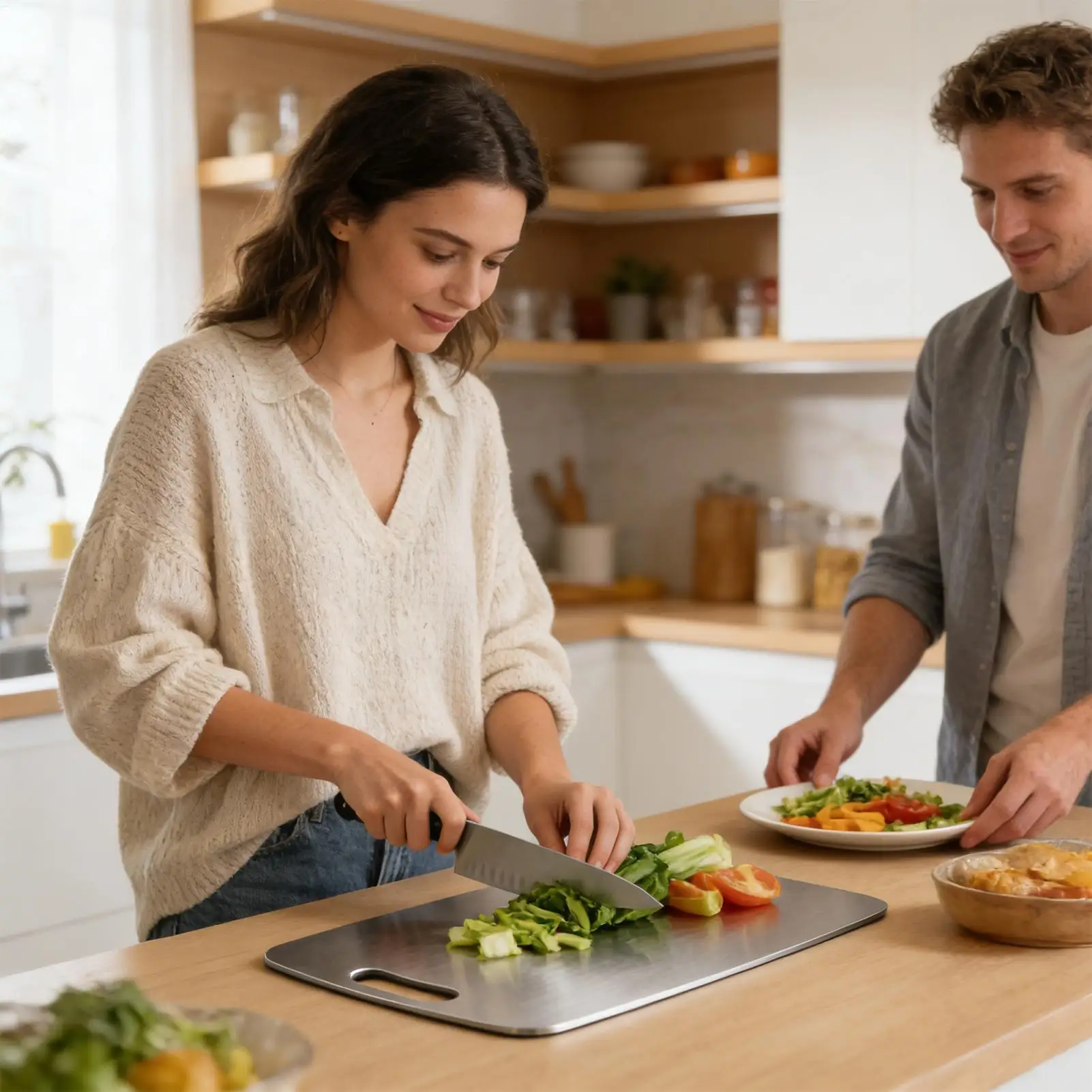 Edelstahl-Schneidebrett, doppe – Meal Prep Chicken Bewertung und Preis