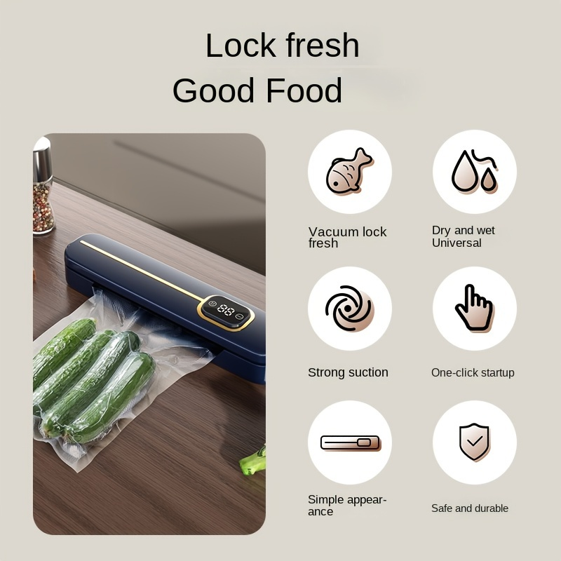 Ein-Knopf-Bedienung Vakuumierg – Meal Prep Vacuum Seal Bewertung und Preis