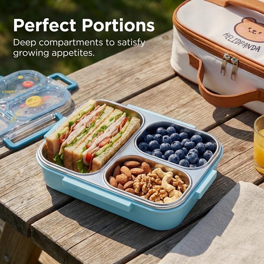 900ML 304 Edelstahl-Lunchbox m – Stainless Bento Box Bewertung und Preis