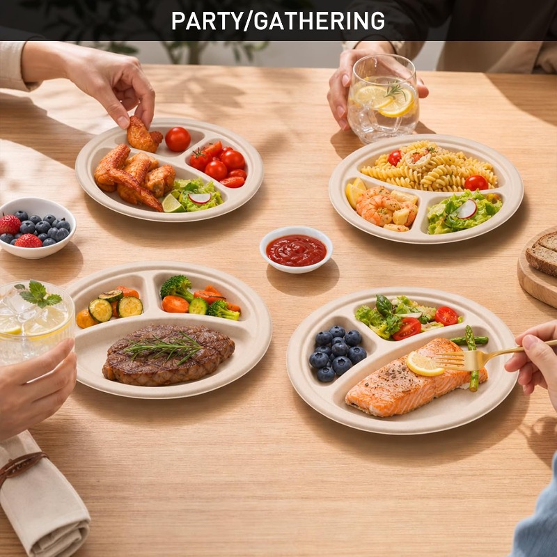 150 Stück 9-Zoll Einwegteller  – Meal Prep Menu Bewertung und Preis
