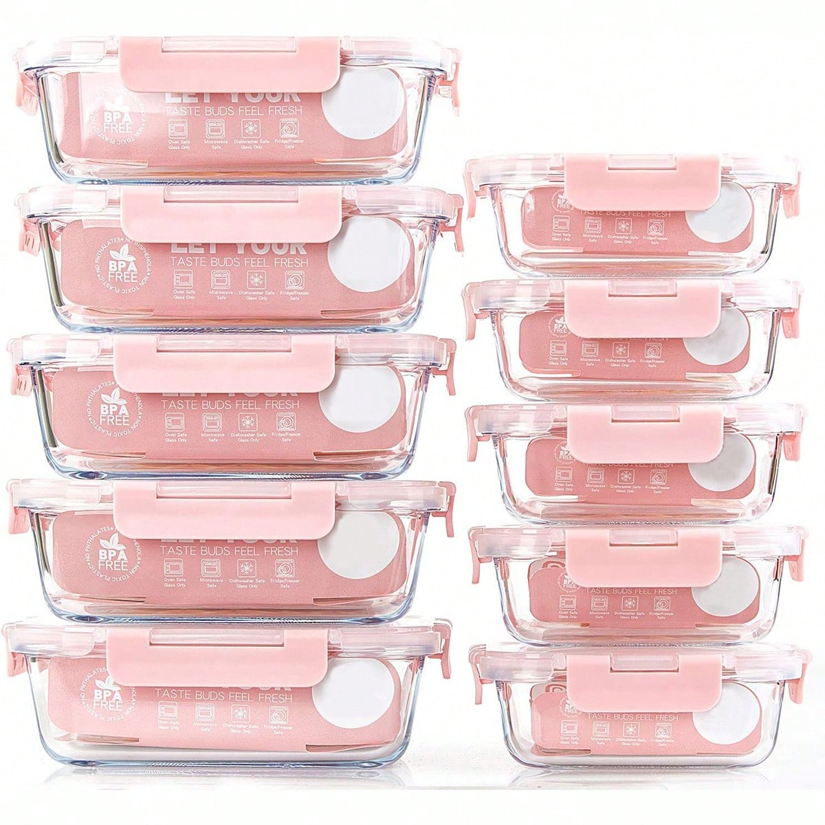 10er-Pack Glas-Mahlzeitbehälte – Meal Prep Container Bewertung und Preis
