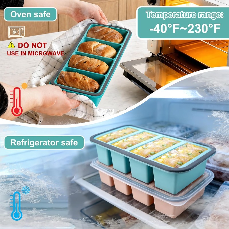 Silikon-Gefrierformen mit Deck – Meal Prep Container Bewertung und Preis