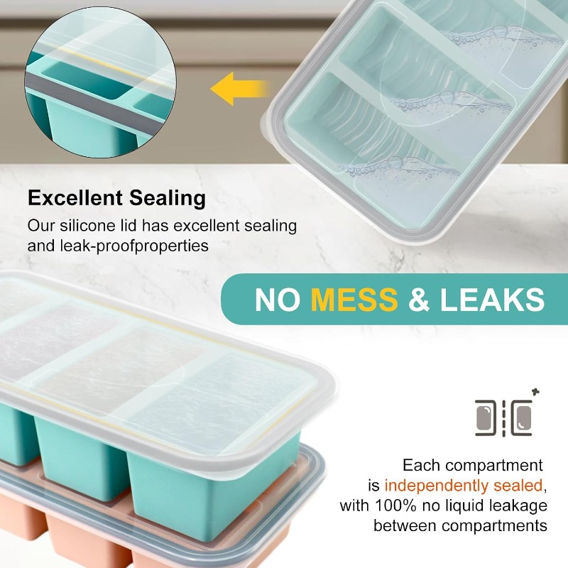 Silikon-Gefrierformen mit Deck – Meal Prep Container Bewertung und Preis