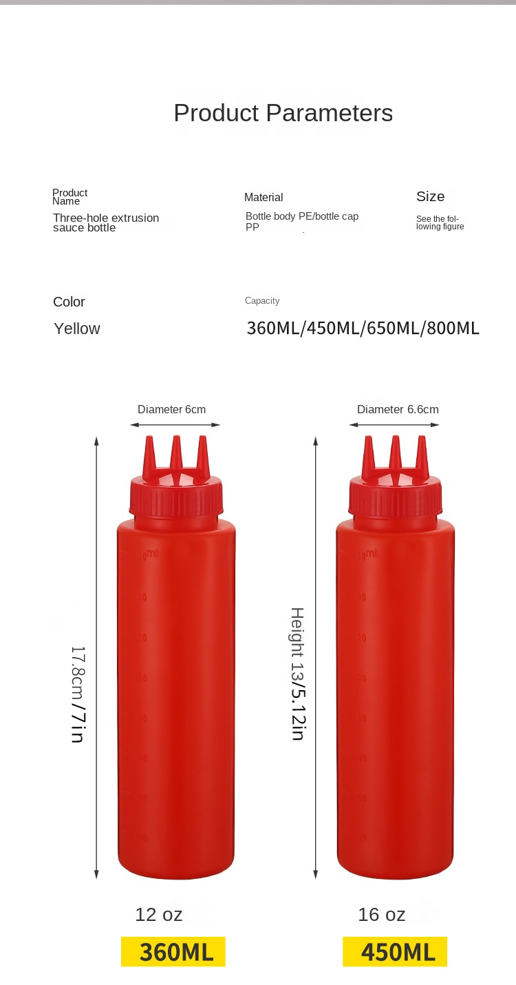 Quetsch flasche 3 Löcher Tomat – Sauce Squeeze Bottle Bewertung und Preis